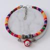 Handmade pet hand-woven lucky cat collar cartoon bell jewelry neck ring hand-woven