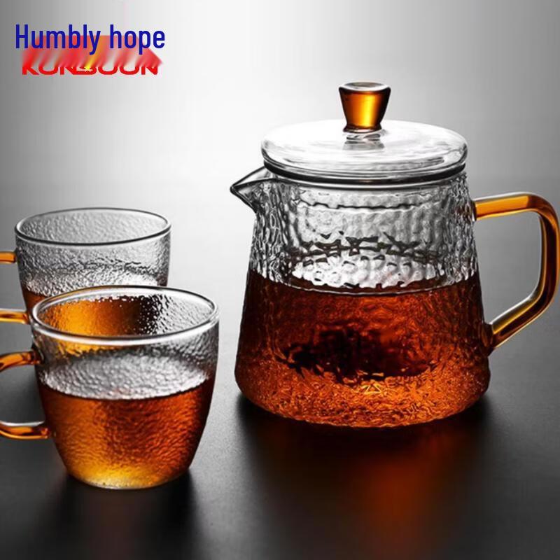 Hammered Glass Teapot