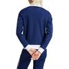 Adidas Originals Beckenbauer Track Striped Logo Print Stand Collar Zip Long Sleeve Sweatshirt Women sweatshirt Dark-Blue IY2222