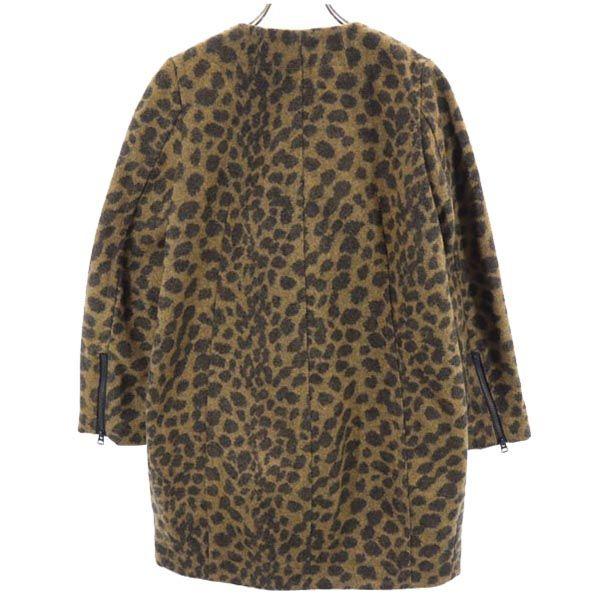 HYSTERIC GLAMOUR wool blend Animal Pattern No color coat M Brown Women Used