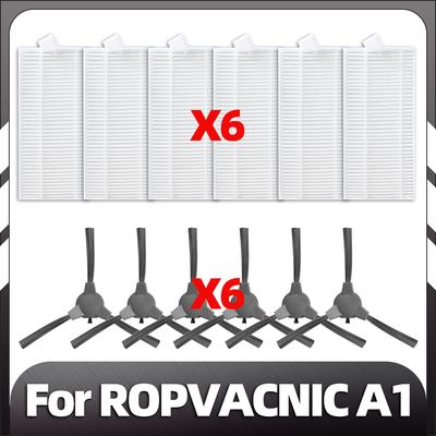 Compatible for ROPVACNIC A1 Robot Vacuum Replacement Side Brush HEPA Filter Spare Parts Accessories