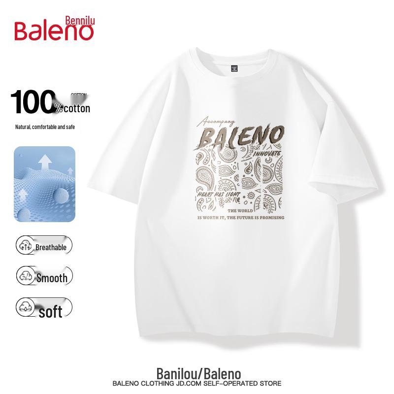 Baleno Men s Pure Cotton Graphic Short-Sleeve T-Shirt XL