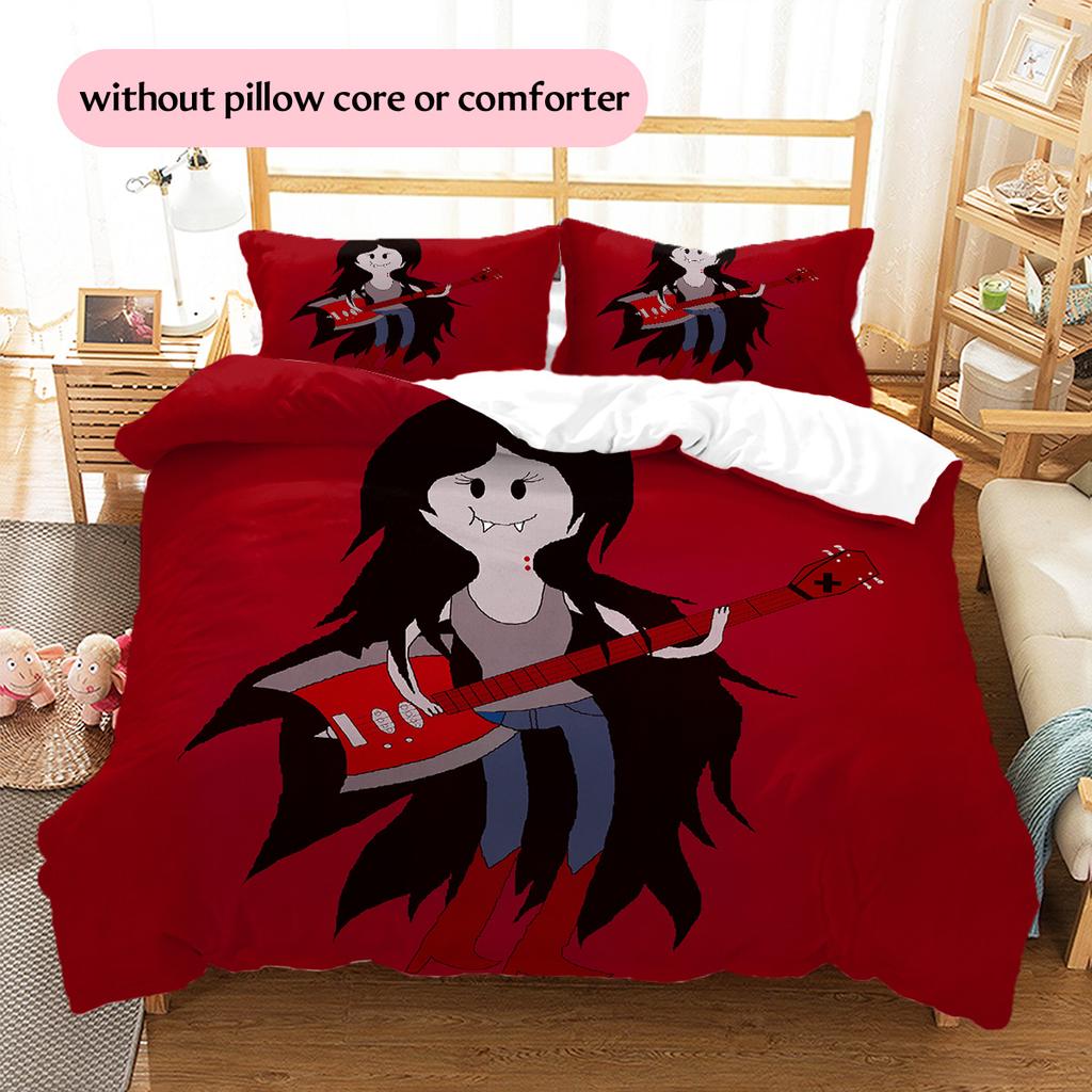 Marceline the Vampire Queen  Pattern Bedding Quilt Set  Home Decoration  Gift (1 * duvet cover + 2 * pillowcase  without core)