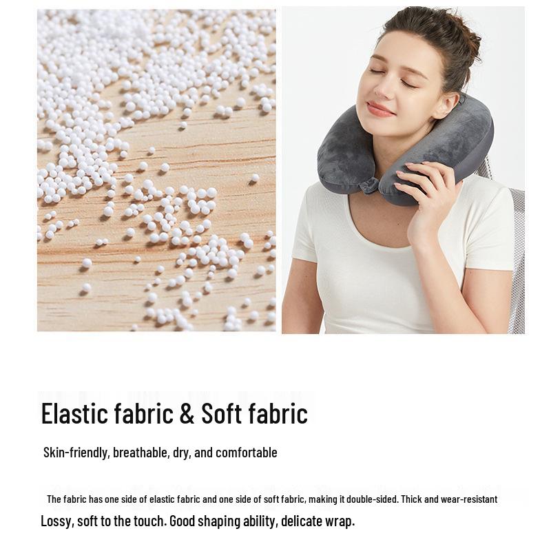 U-Shaped Foam Neck Pillow for Travel, Office Naps, and Car Support