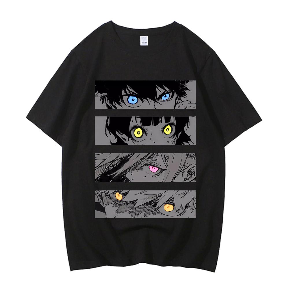 BLUE LOCK Yoichi Isagi Manga Shirt Retro Hip Hop Unisex T-Shirt Streetwear Graphic T Shirt Cotton High Quality Short Sleeve Tops