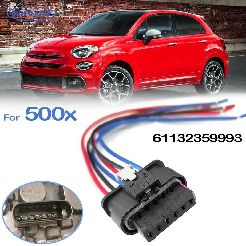 For Fiat 500X 2014 - 2024 6Pin Rear Tail Light Lamp Connector Pigtail Plug Prewired Wiring Harness Cable 2017 2018 61132359993