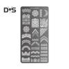 Stamping Plates Set Bows Flowers Lace Design Manicures Decoration Metal Plate Transfer Sweet Series Template