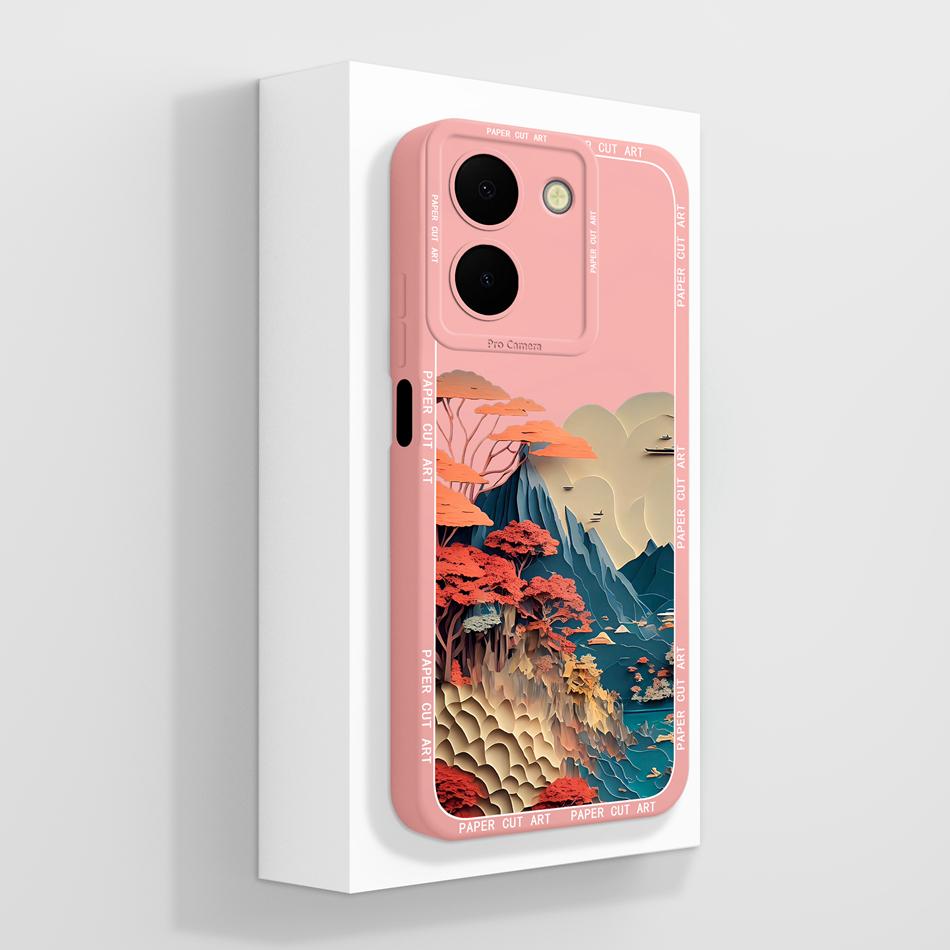 For Vivo Y36 4G 5G Phone Case Cute Panda Full Protection Back Cover Protectors For Vivo Y 36 Global Soft Liquid Silicone Bumper