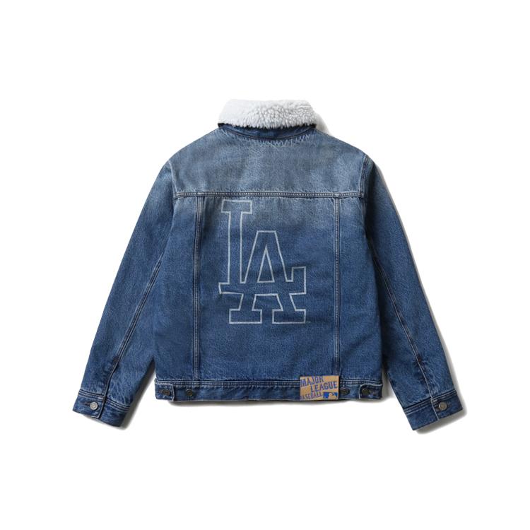 Nové džínové bundy MLB Los Angeles Dodgers Unisex Modré 31JPN1041-07U