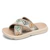 Men Slippers Indoor Outside Street Beach Style Non-slip Platform Casual Modern Slippers Summer Flat with Platform Shoes