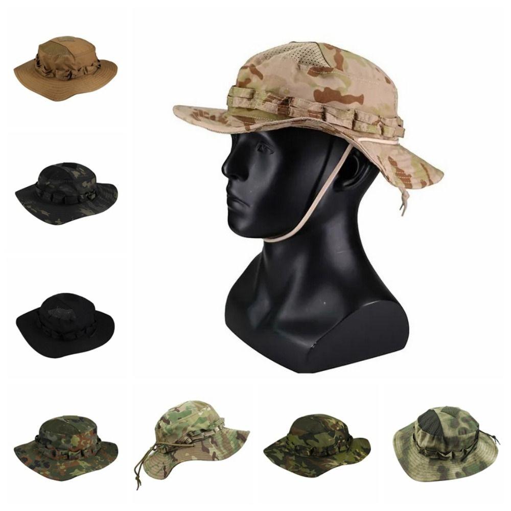 

Breathable Bucket Benny Hats Sunscreen Multicam Fishing Sun Cap Panama Hat Fisherman Hat Hiking Style 6