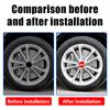 4 Stück 56+60mm Auto Radnabenabdeckung Aufkleber Felgenabdeckung Emblem Abzeichen modifiziertes Fahrzeuglabel Aufkleber Für bbs Reifenmittel Aufkleber