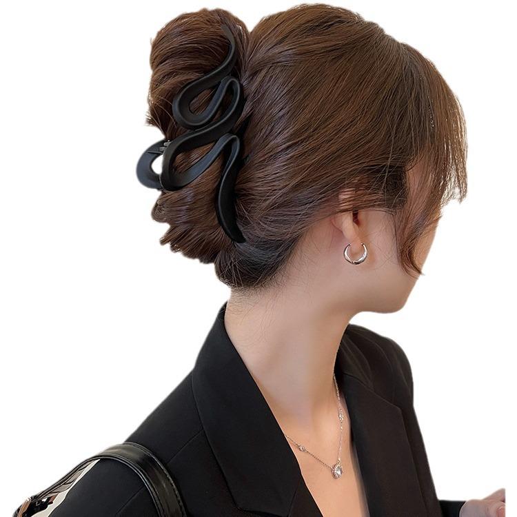 Encounter Maillard Frosted Large Claw Clip: Luxury Shark Hair Accessory for Women 2024