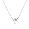 "Star Glow" Irregular Quadrangram Splicing Necklace Female Design Sense Light Luxury Clavicle Chain Advanced Simple Clavicle Chain