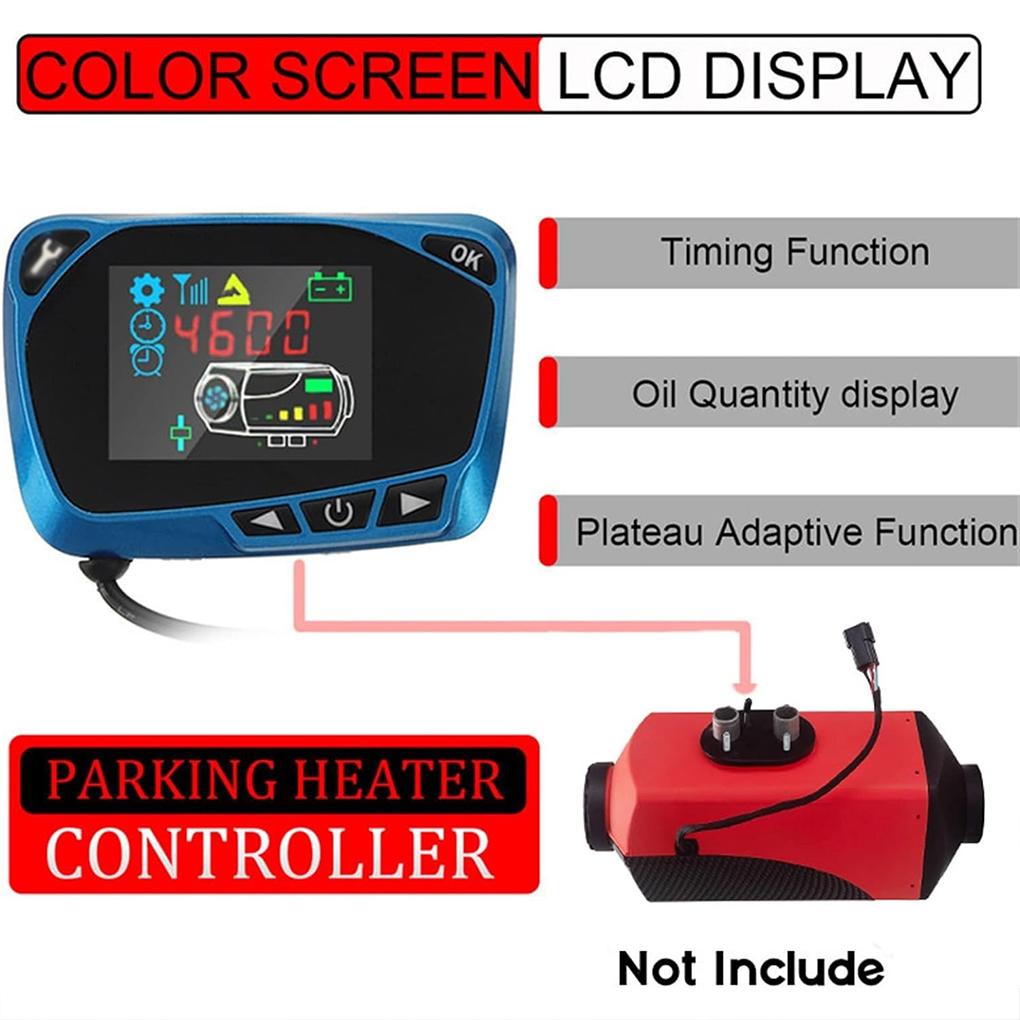 ABS 12V 24V 2KW-8KW Dieselheizung LCD-Schalter Monitor Steuerplatine Monitor Fernbedienung Fernbedienung