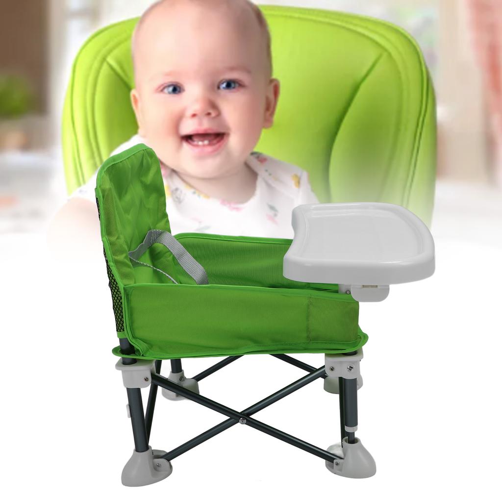 Portable Travel   Seat Portable Baby   Seat Folding Baby Chair with Tray for Outdoor Beach