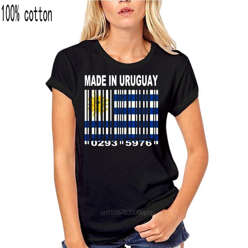

MADE IN URUGUAY Uruguayan National Flag CUSTOM BARCODE NUMBERS T-shirt Y22 3XL чорний