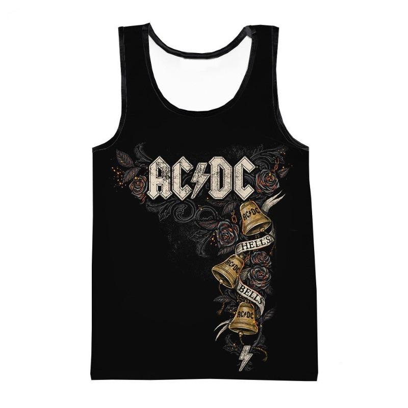Camisetas sin mangas para hombre con cuello redondo, estampado de texto colorido, chaleco con estampado 3D, holgado, para deportes y fitness, sin mangas