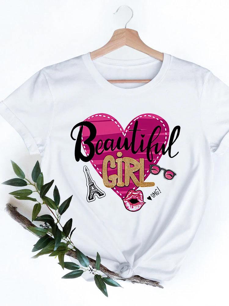 2024 Fashion Anime T Shirt Women New York City Graphic T Shirt Harajuku Kawaii Woman T Shirts Short Sleeve Femme Tops Tees