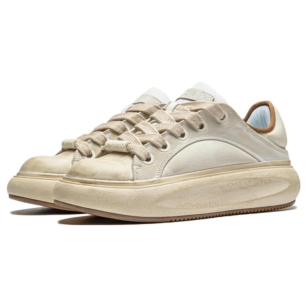 New LiNing Yun You C4D Wear Resistant Low Top Casual Shoes Men's Ivory AZGT043-6