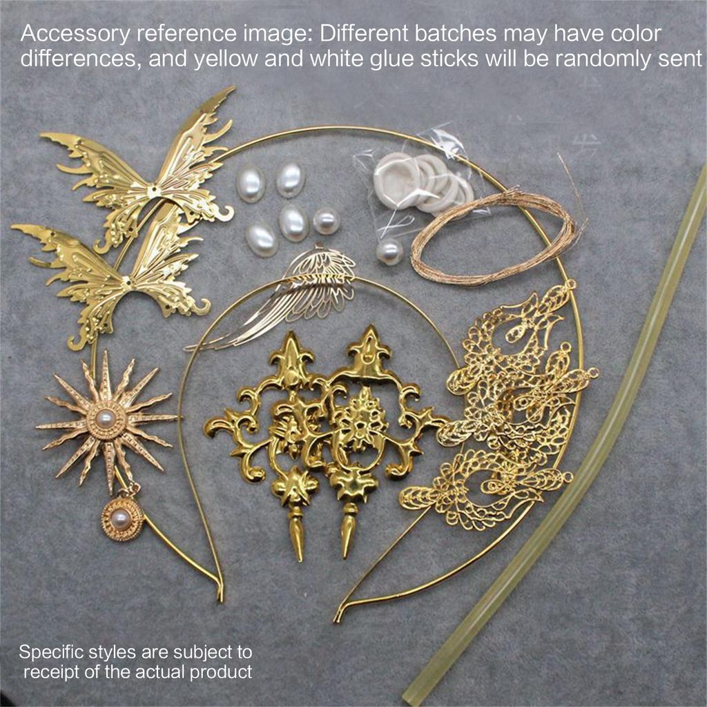 Tiaras Crown Headband DIY Material Package Church Hairband Masquerade Headdress