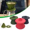 Zusammenklappbarer Kaffeefilter Tragbarer Silikon-Tropfkaffee-Teehalter Trichterkorb Wiederverwendbare Teekanne Kuchenbecher Kaffeefilter-Abtropfer