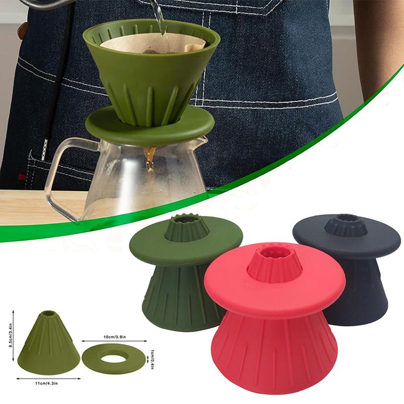 Collapsible Coffee Filter Portable Silicone Drip Coffee Tea Holder Funnel Basket Reusable Tea Pot Cake Cup Coffee Filter Dripper
