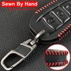 For Peugeot 208 3008 5008 2008 DS5 DS3 Citroen X7 Remote PU Leather 2 3 4 Button Key Fob Chain Ring Cover Case Holder Protector