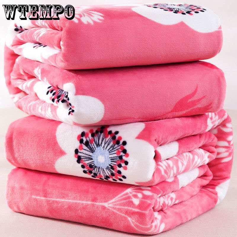 Thick and Breathable Single-layer Blankets Autumn and Winter Household Goods Flannel Sheets Warm Blankets Soft Sheets