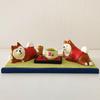 Shiba Inu Lucky Mascot Handmade Resin Ornament - Colorful New Year Miniature Craft