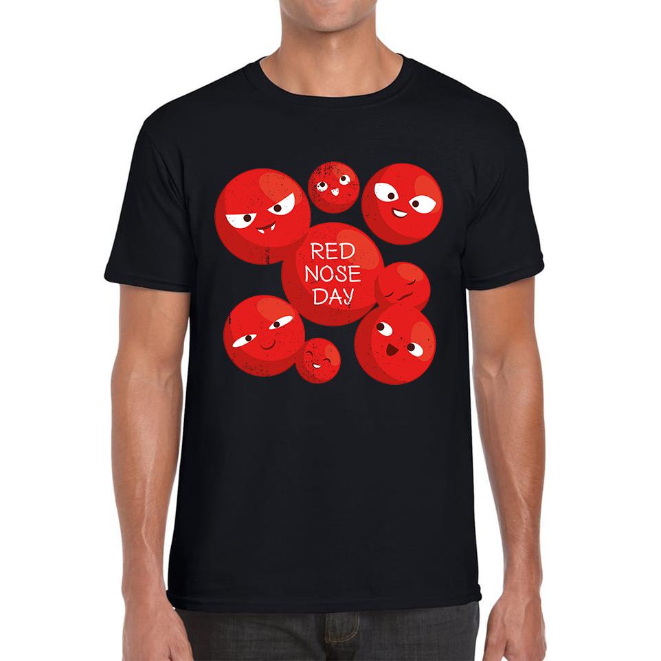Red Nose Day Funny Noses Unisex Mens T Shirt Womens Tops Tees XL