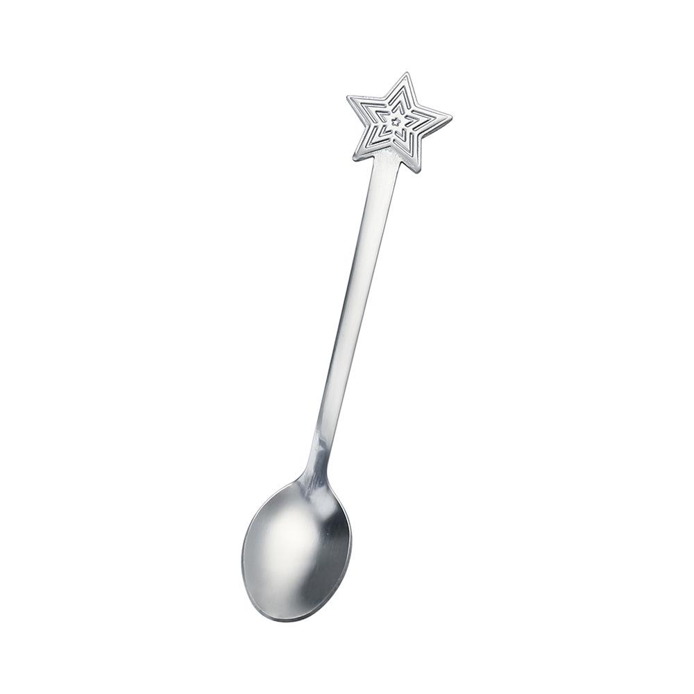 Stainless Steel Cartoon Snowman Coffee & Dessert Stirring Spoon