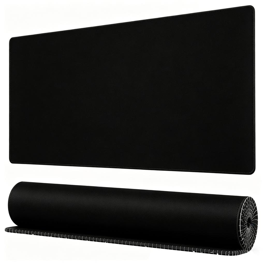 XXL Black Simple Gaming Mouse Pad Large Rubber Base Anti-slip Desk Accessories Mousepad PC Offices Gamer Keyboard Long Table Mat