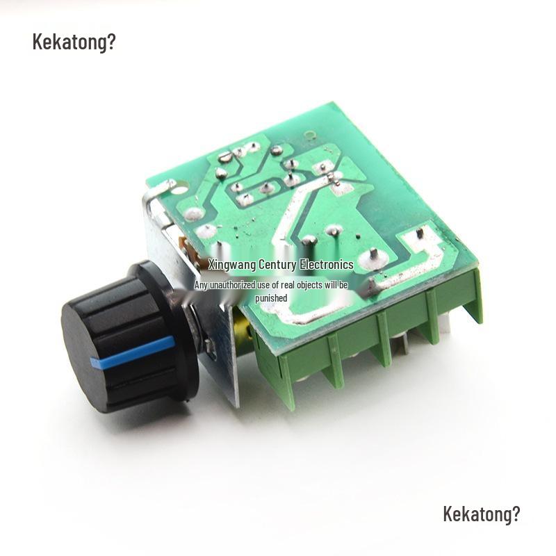 2000W Thyristor AC Spannungsregler & Motor Drehzahlregler mit 220V Drehknopf und Temperaturregelung