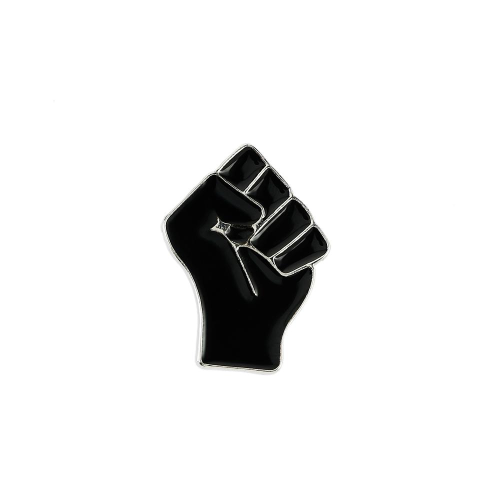 

Red Black Fists Brooches Raised Fist of Solidarity Enamel Pins Backpack Clothes Lapel Pin Badge Black Lives Matter Jewelry Gifts чёрный