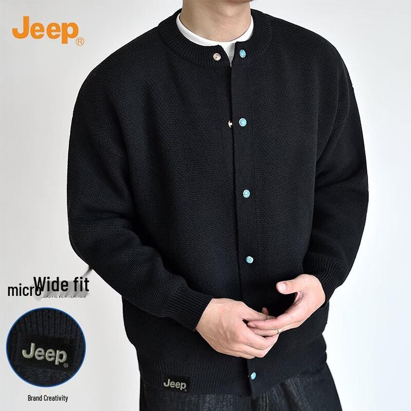 JEEP Men's Old Money Style Relaxed Knit Cardigan