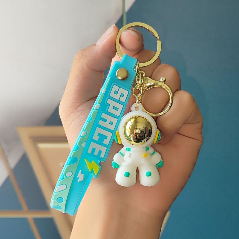 Portachiavi Astronauta Figurina Cartone Animato Astronauta Fascino per Borsa Unisex Coppia Ciondolo per Auto Figurine da Artigli