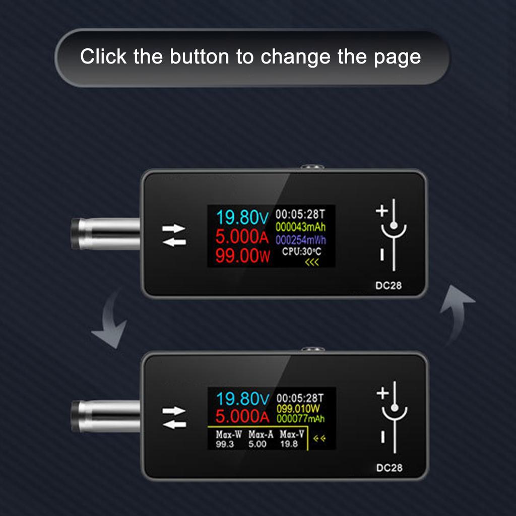 Portable Volt Amp Meter Voltage Tester For Accurate Battery Monitoring Safe Device Operate In Automotive And DIY Project