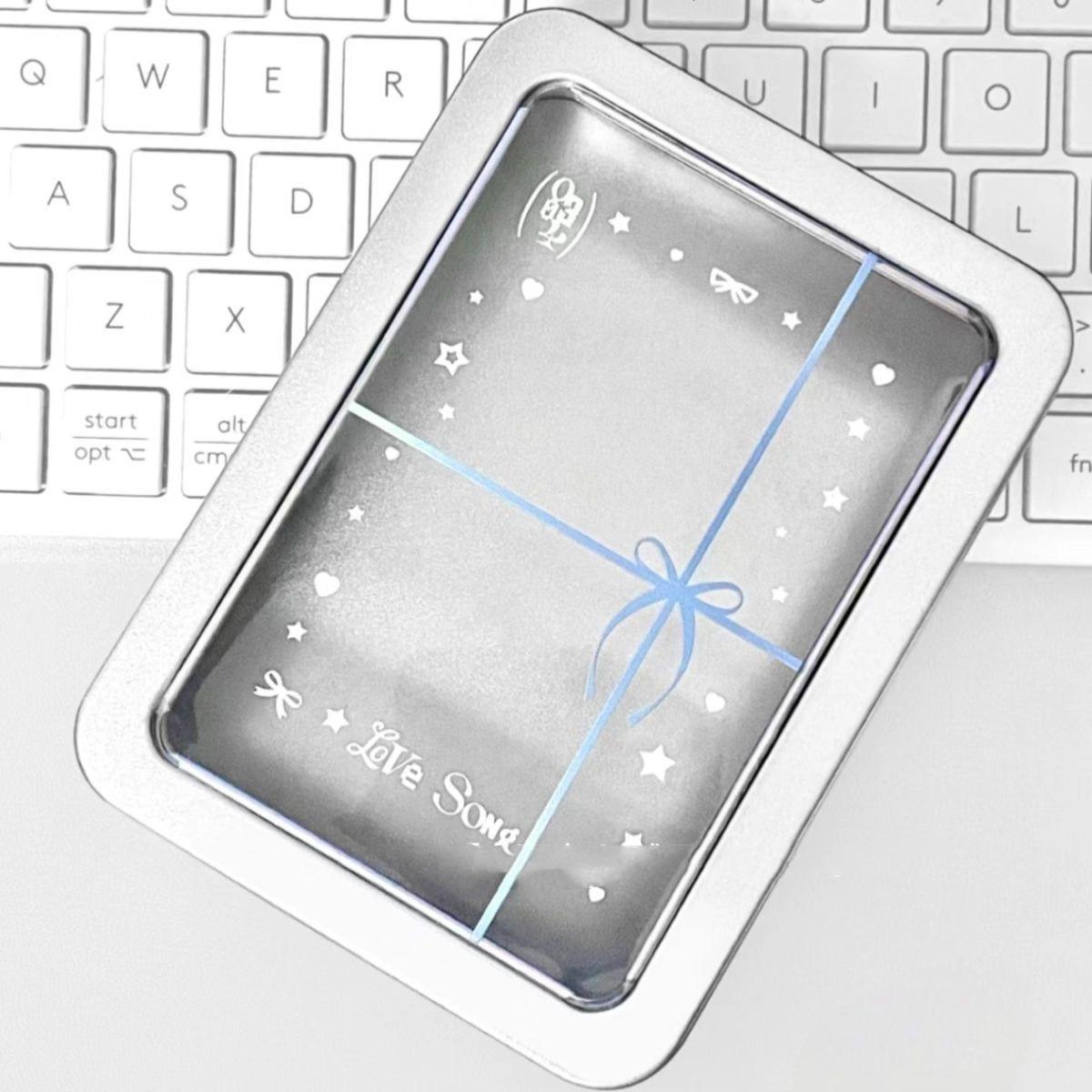 

Модный органайзер Kpop Photoaced Organizer Sliver Color Bow Series, настольный держатель для канцелярских принадлежностей, креативный дизайн, мини-коробка для хранения вещей