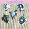Handmade Shell Turtle Pendant Necklace With Polished Abalone And Conch Shell For Casual Wear