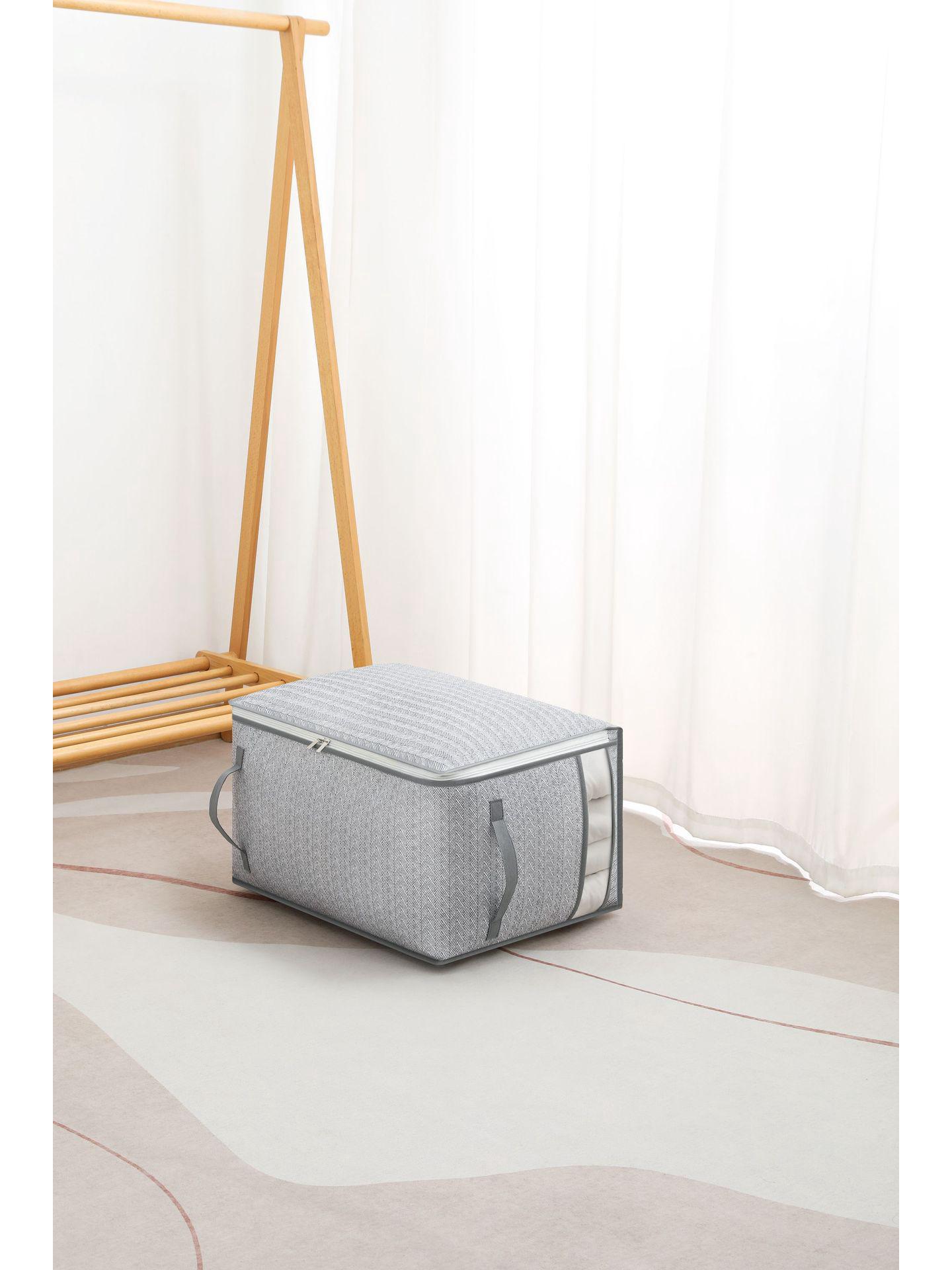 Сумка для хранения холщового одеяла Влагостойкий пыленепроницаемый вместительный складной органайзер с окошком для гардероба 940₽