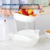 Camellia Antibacterial Double-Layer Kitchen Drain Basket