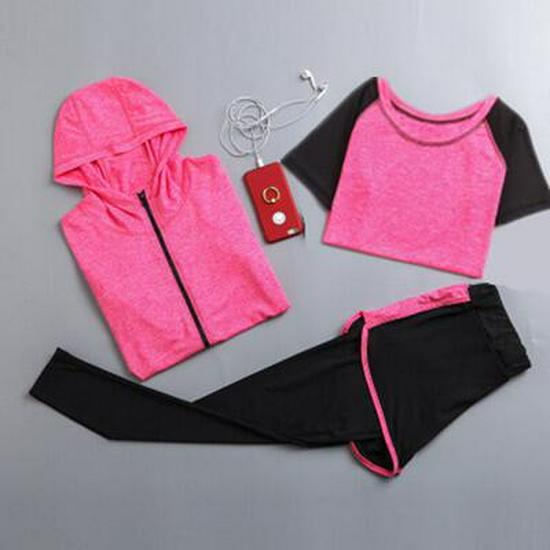 Women's Spring/Summer Yoga & Sports Set: Outdoor Exercise & Gym Fitness Wear