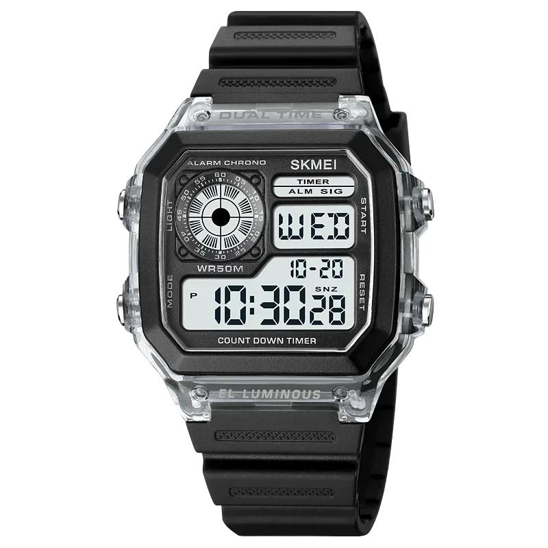 SKMEI 1998 Clock reloj hombre Japan Digital Movement Countdown Sport Watch Mens Multifunction 5Bar Waterproof Chrono Wristwatch
