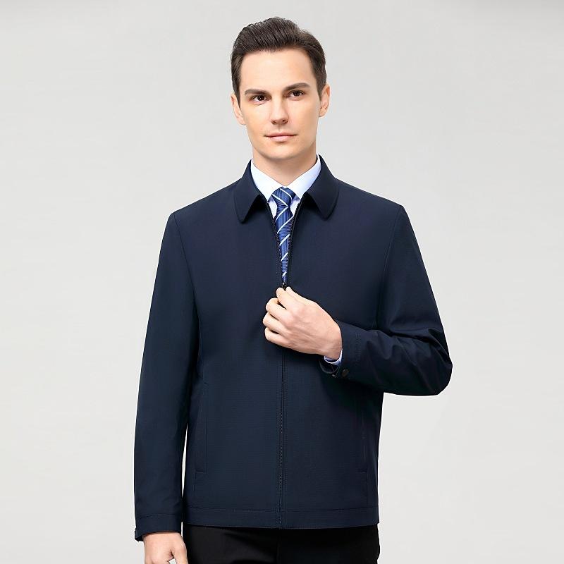 

Men s Lapel Jacket Autumn New Middle-aged Business Casual Cadre Daddy Jacket Men s Tops 195