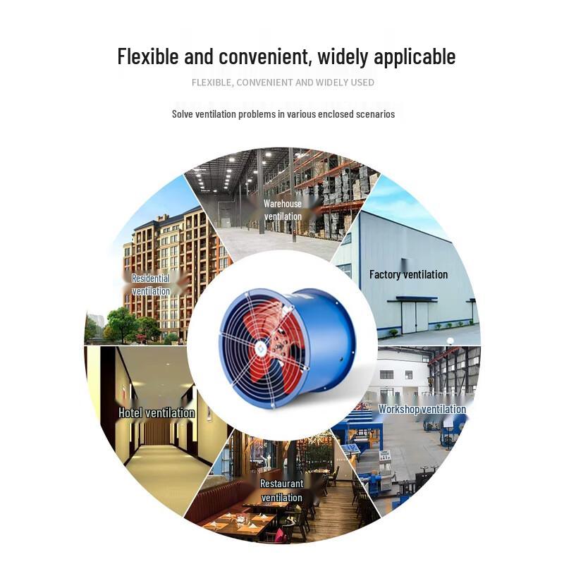 Kangdipu SF Industrial Axial Flow Duct Exhaust Fan