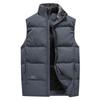 Windproof Korean-Style Unisex Down Vest: Warm, Trendy, Plus Size, Autumn/Winter, Two-way Zipper, for Couples & Teens