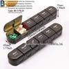 7-Day Round Petal Pill Box: Compact 7-Grid Medicine Organizer for Travel