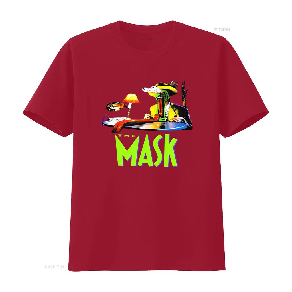 NUOVA RARA THE MASK FILM JIM CARREY 1994 VINTAGE Maglietta vintage Lavata streetwear Top elasticizzato Per l'uso quotidiano Leggermente