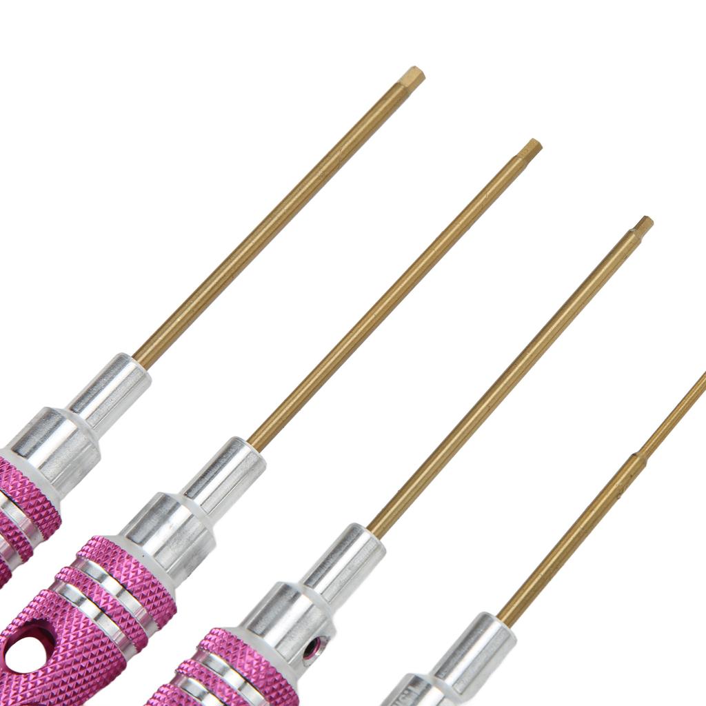 4Pcs Hex Driver Wrench Set 1.5mm 2.0mm 2.5mm 3.0mm RC Hex Socket Screwdriver for RC Model Vehicle Boat